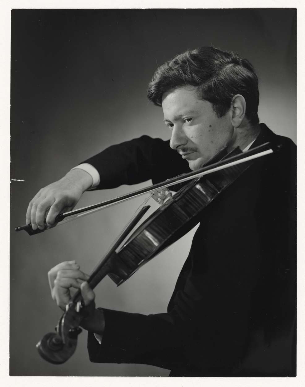 John Gould playing the viola.